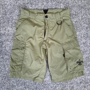 Boy Scouts of America Centennial Uniform Cargo Shorts Youth XL Olive Green 26x10
